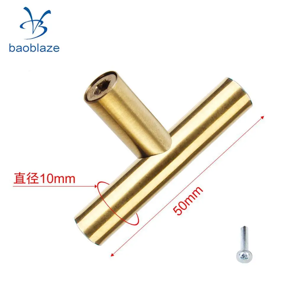 Single/Double Hole Brushed Stainless Steel Cabinet Knobs Pull Door Cupboards Drawers Furniture Handles 50mm/100mm Overall Length