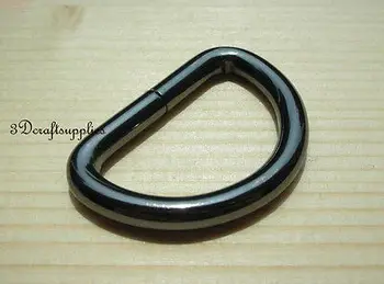 

d ring d-rings purse ring Webbing Strapping gunmetal 1 1/2 inch 38 mm 10pcs U57
