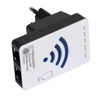 

300Mbps 2T2R 802.11b/g/n Mini Wireless Wifi Router AP Repeater Booster Expander (EU Plug)