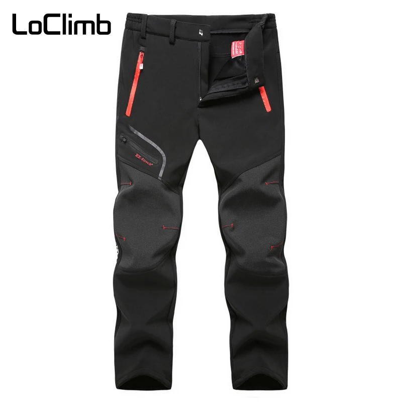 LoClimb 7XL invierno viaje de Camping senderismo pantalones impermeable de Softshell pantalones de escalada al aire libre senderismo pantalones de esquí de AM205