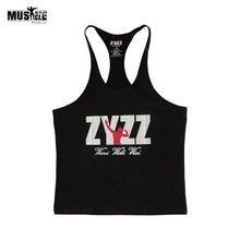 Camiseta musculosa de culturismo para hombre, ropa deportiva para ejercicio, ropa deportiva para gimnasio, ropa deportiva de algodón para hombre ZYZZ 2018