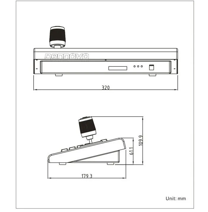 DANNOVO контроллер клавиатуры, джойстик, RS485, RS422, RS232, Pelco-P/D, VISCA(DN-KB002