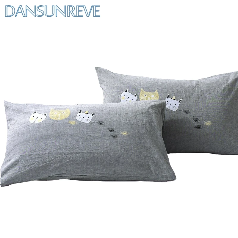 2pcs Pillowcases Funny Print Pillow Cases Bedroom Pillow Case Cartoon