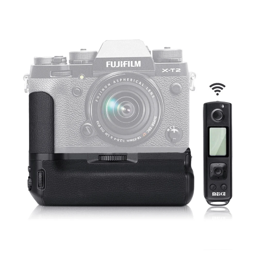Meike MK-XT2 Pro Vertical Battery Grip 2.4G Wireless Control For Fujifilm XT2 Camera Work with NP-W126/W126S |