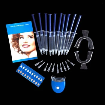 

14/8 pcs/Set Professional Dental Tooth Cleaning Bleaching Teeth Whitening Needles Gel LED White Light Dental Equipment Kit TSLM2