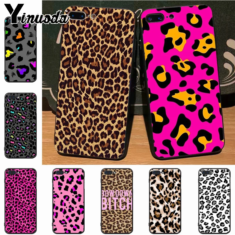 

Yinuoda colorful animal Leopard Print Panther New Arrival Phone Case for iPhone 8 7 6 6S Plus X XS XR XS MAX 5 SE 5C case