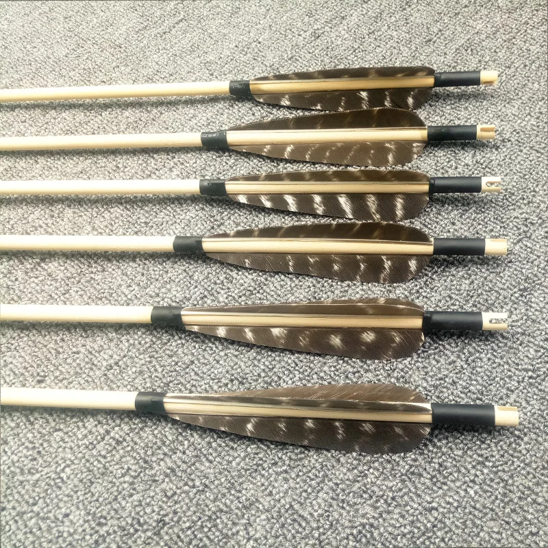 10 шт. 33 дюймов деревянные стрелы традиционные Broadheads стрелка вал с Snowbird натуральными перьями стрельба из лука интимные аксессуары