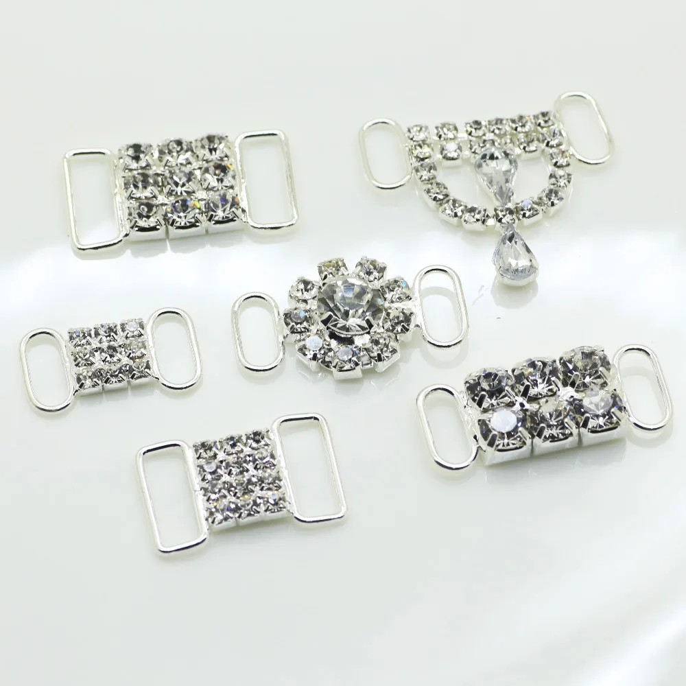 Bikini Connectors Rhinestone Buckle Jewelry Making Supplies Sewing Rhinestones Craft Supplies Glass Crystal Rhinestones 10pcs