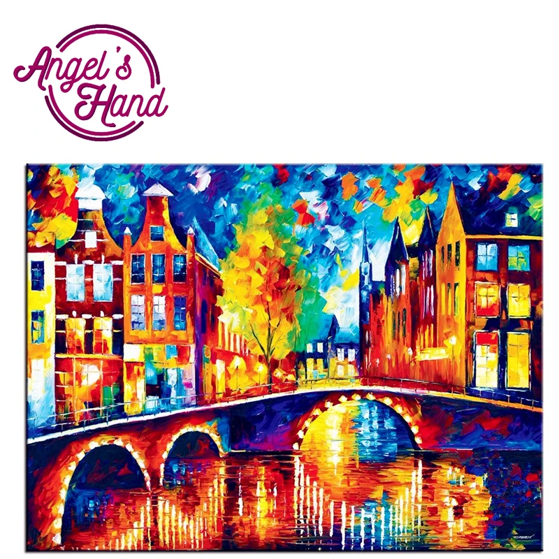 5D Diamond Painting Amsterdam From The Cities Full Rhinestone Handcraft Home Decor Unfinished Embroidery Icon | Дом и сад
