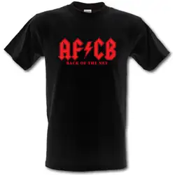 AFCB AFC Борнмут назад чистая ACDC стиль тяжелый хлопок футболки