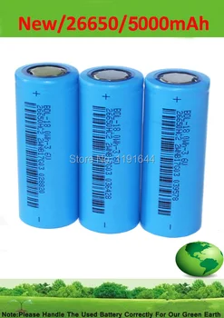 

6PCS/Lot 3.6V 26650HC2 26650 5000mAh Max Continuous Discharge Current 20A Pulse 30A Power Tool Battery