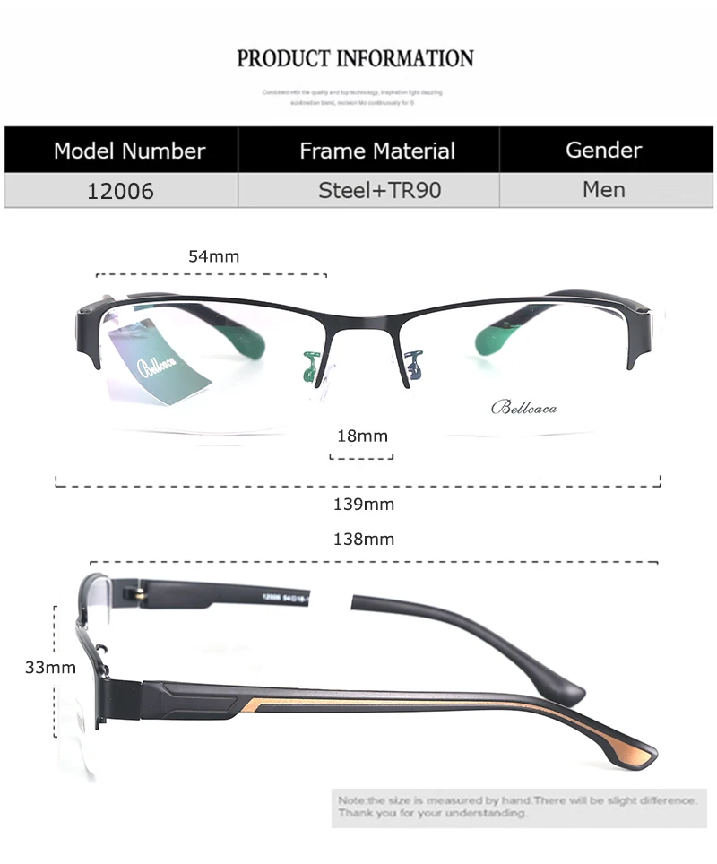 Belmon, оправа для очков, для мужчин, компьютерная, оптическая, по рецепту, близорукость, ботан, прозрачные линзы, очки для глаз, оправа для очков, для мужчин, RS12006