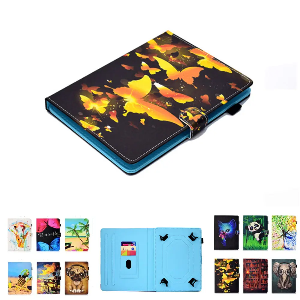 

7.0 inch Universal Case For 6.0 inch E book Ereader With Card Slots Adjustable Size for 7.0 inch Tablet Cover Stand Holder+pen