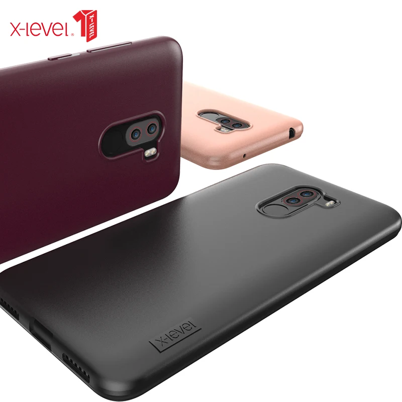 

X-Level For POCOPHONE F1 Case Cover Soft TPU Matte Touch Shockproof Back Cover Case For Xiaomi Pocophone F1 Poco F1 Case