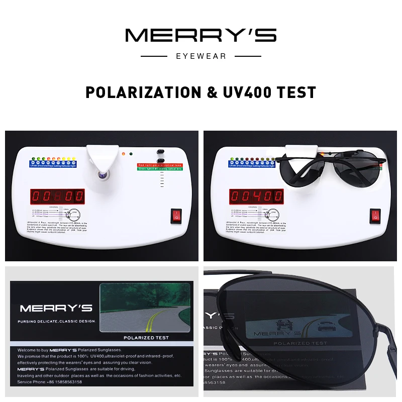 MERRYS дизайнерские мужские классические поляризационные солнцезащитные очки для вождения, солнцезащитные очки ночного видения с защитой от уф400 лучей S8601
