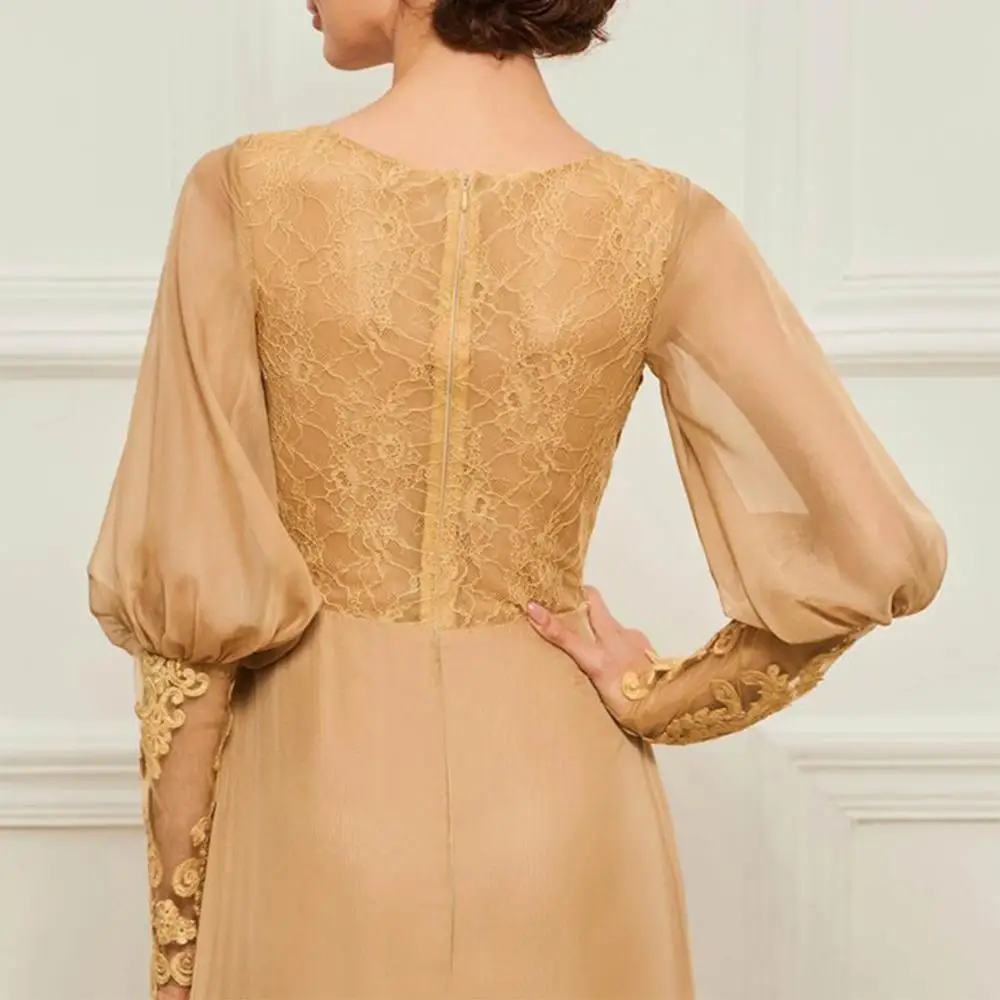 ANTI abiye 2019 Champagne Evening Dress Long Sleeves Woman Plus Size Formal Party Gowns Elegant Lace Tulle robe soiree in turkey ANTI abiye 2019 Champagne Evening Dress Long Sleeves Woman Plus Size Formal Party Gowns Elegant Lace Tulle robe soiree in turkey
