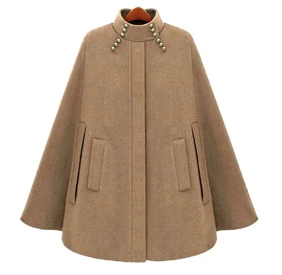 Manteau De Cape Lâche Femininos Cachemire Poncho Mode Dames Manteaux Chaud Pardessus Outwear Hiver Femmes Laine camel Automne Bleu Mélange 2018 Xq0Ixw7T