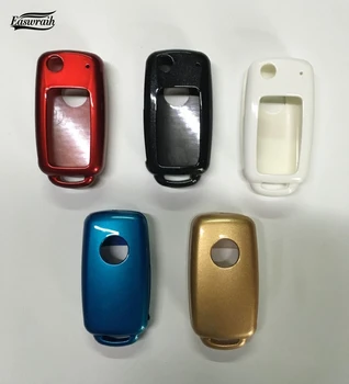 

ABS Key Cover Holder Shell Case For Skoda Octavia A5 Fabia Rapid For Seat For VW Bora Sagitar Polo Golf Passat B5 Tiguan Jetta