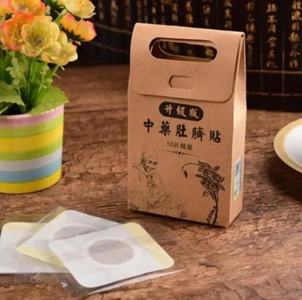 10 шт. китайская медицина похудение пупка стикер Магнитный Тонкий Детокс клейкий лист сжигающие жир, способствующие похудению диетические