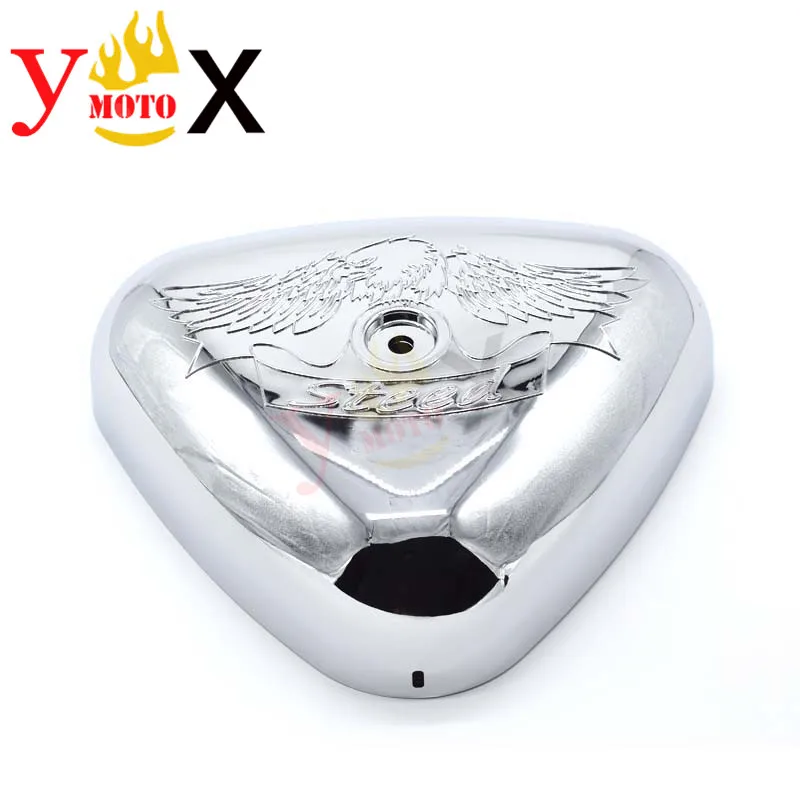 

Cruiser Motorcycle Air Cleaner Filter Cover Side Frame Guard Shell Case ABS Chrome For HONDA STEED 400/600 VLX400 VLX600