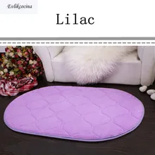 Сиреневый сладкий мягкий абсорбент губка спальня ванная комната Душ пол Двери Коврик Гостиная Холл нескользящий Овальный ковер