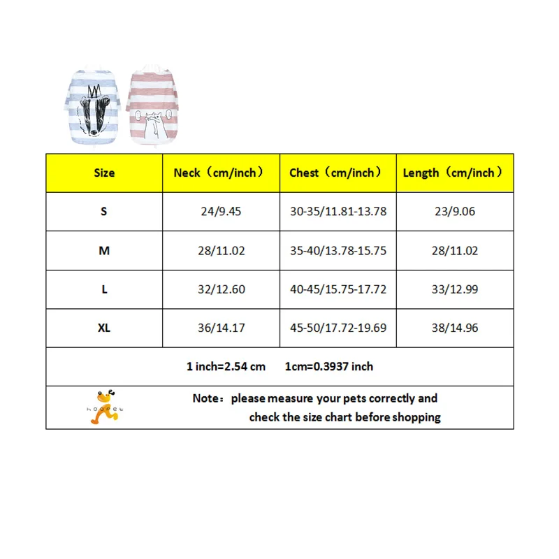 HOOPET Милая Одежда для собак, мягкие летние хлопковые футболки для щенков, футболка, костюм, одежда для маленьких домашних животных
