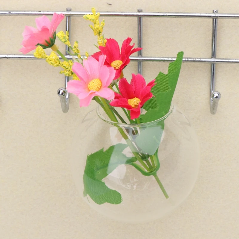 Glass Vase Wall Hanging Hydroponic Terrarium Fish Tanks Potted Plant Flower pot 