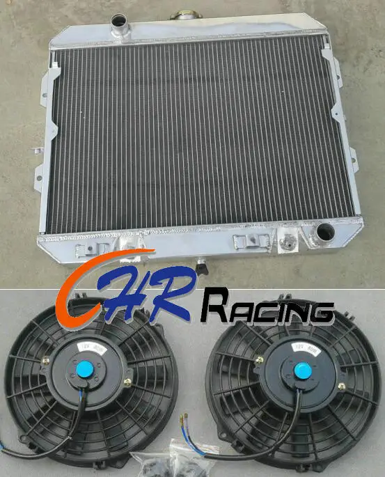 

3 rows aluminum radiator & fans for Nissan 280ZX 1981 1982 1983 brand new