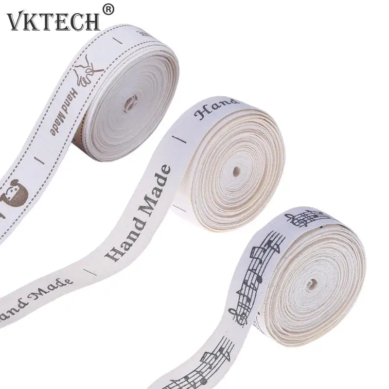 

5 Yard Sew on Woven Lables English Hand Made Labels for Clothes Garment Labels Tags DIY Jeans Bags Shoes Sewing Accessories