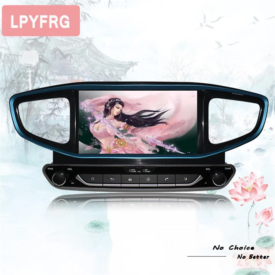 Discount 8 core 4+64G android 9.0 car dvd for Hyundai IONIQ  2016 17 2018 2019 Ioniq Hybrid Multimedia Gps navigation Stereo video Audio 0