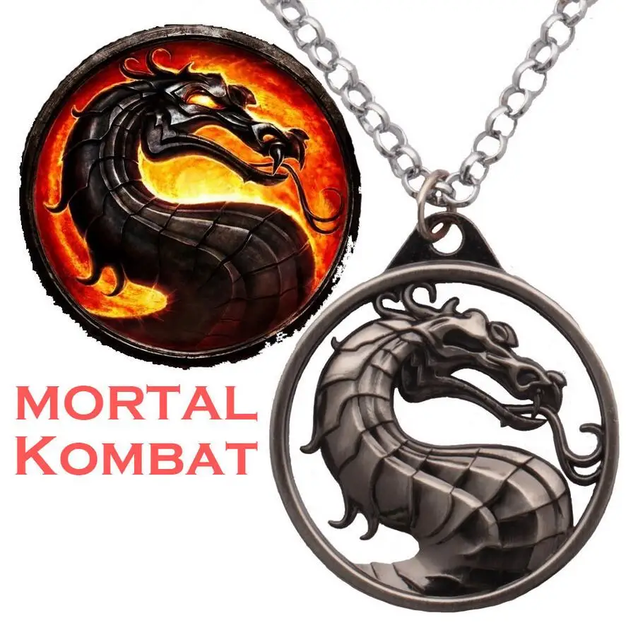 [Mortal Kombat] классическое ожерелье с подвеской в виде крутого дракона играми FTG