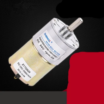 

ZGA37RG DC 12V 24V Cylinder Shape Permanent Magnet Geared Motor DIY Robot 2RPM-1000RPM