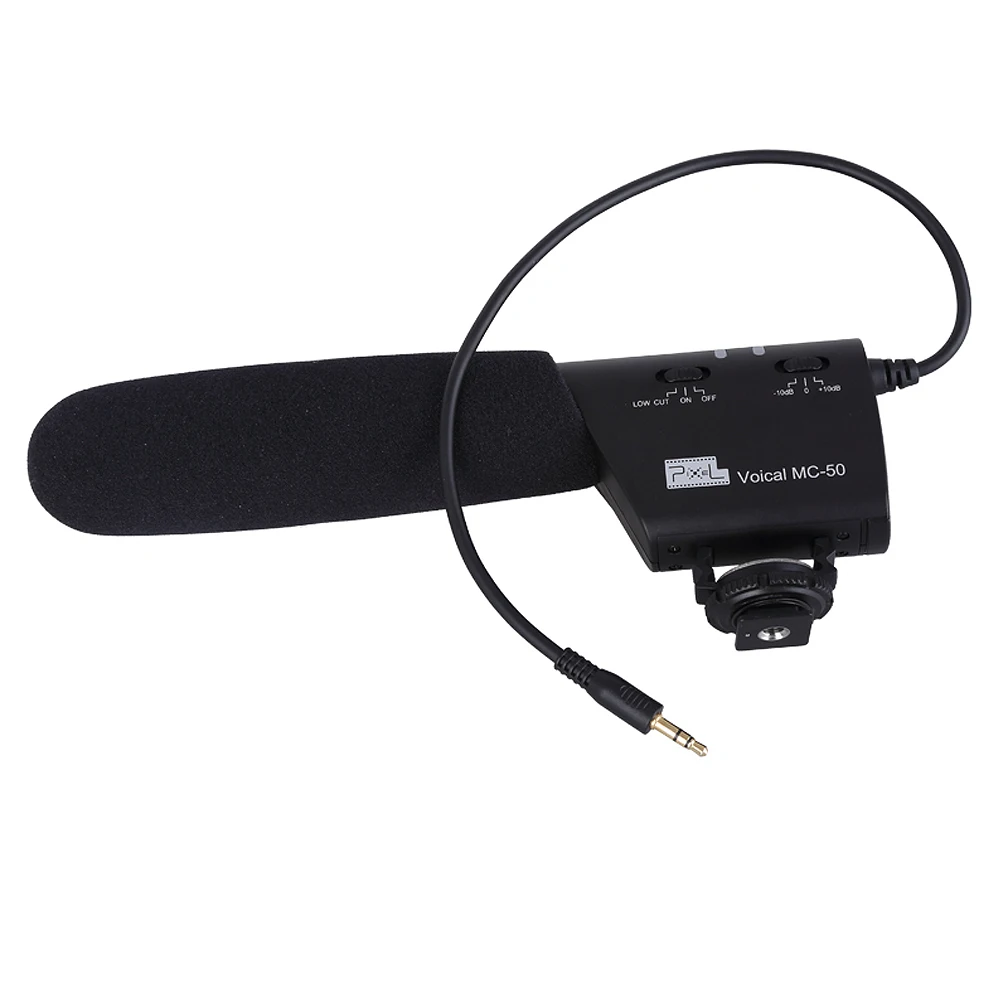 Пиксельный микрофон Voical MC-50 DSLR камера установленный дробовик микрофон для Canon Nikon sony Blackmagic