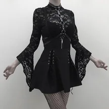 Women 2 Piece Set Gothic Black Sexy Lace Body Bodysuit Pleated Skirts Two Piece Sets Lace Up See Through Clubwear Girl Sets Women 2 Piece Set Gothic Black Sexy Lace Body Bodysuit Pleated Skirts Two Piece Sets Lace Up See Through Clubwear Girl Sets
