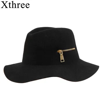 

Fashion Wool Vintage Women Ladies Floppy Stetson men's caps wide brim Europe style bowler women Panama Jazz jewish hat Fedoras