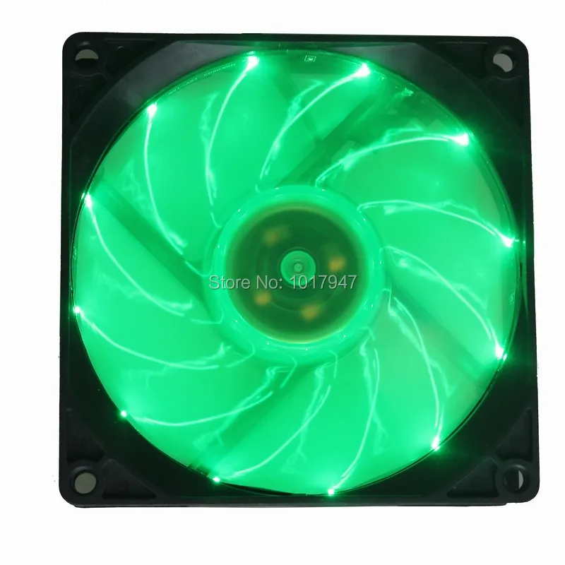 

1 шт. gdstime 3pin 12 В 90 мм вентилятор светодиодный зеленый для компьютера PC Case охлаждения низким уровнем шума 92x25 мм