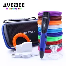 New Arrival Blue 3D Printing Pen With PLA Plastic Refill 3 D Printer Drawing Pens DIY Perfect Gift for Kids & Adults