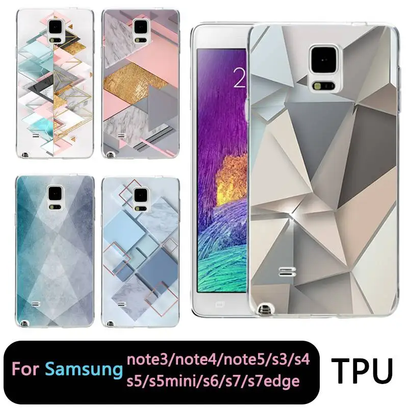 Qmswei ТПУ мягкий чехол для телефона samsung Note5 S8 s6 s7 edge s4 s5 s3 C5 C9 note3 note4 S9plusSoft печатных
