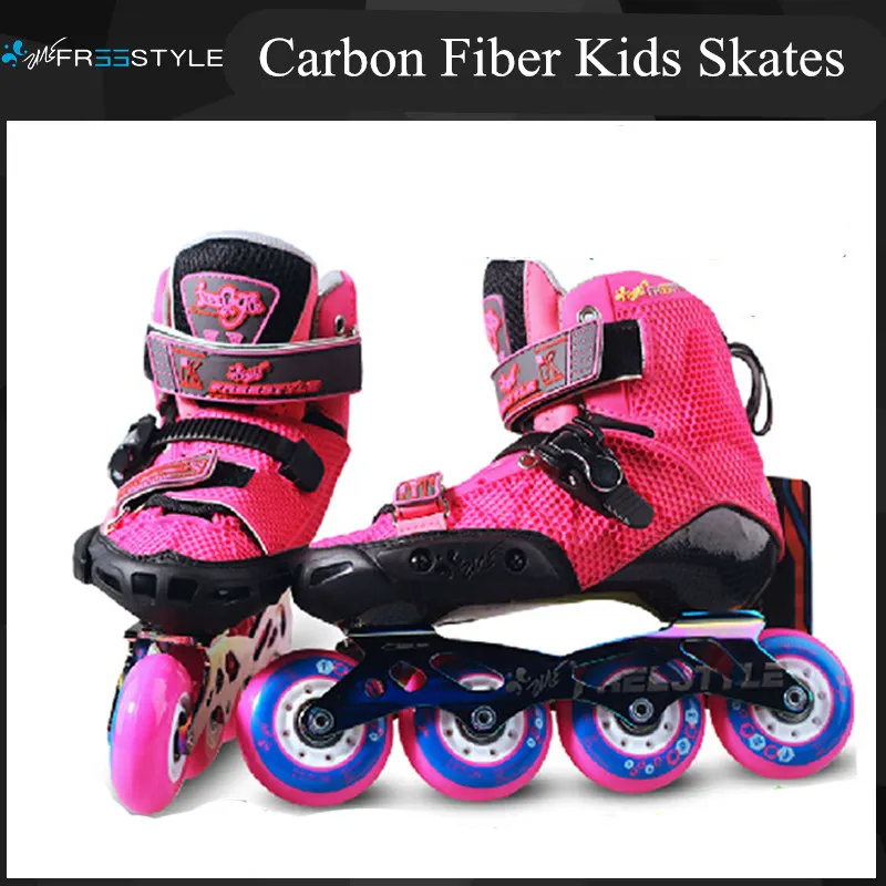 Professional Kids Inline Skates with Carbon Fiber Boot for FSK Slalom