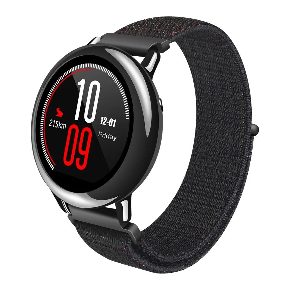 Нейлоновый ремешок для часов Amazfit для Xiaomi Huami, унисекс, летняя спортивная мода для Amazfit Pace Stratos 2, ремешок с петлей на липучке, 22 м