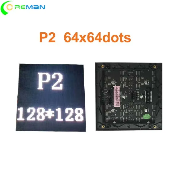 Светодиодный P2 Крытый модуль 128x128 светодиодный знак Панель внутренний SMD 3in1