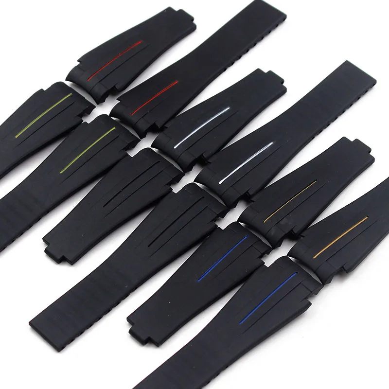 

Men's Black Silicone Strap Accessories for Rolex Water Ghosts Ghost King Deepsea GMT Rubber Strap Women's Waterproof Strap