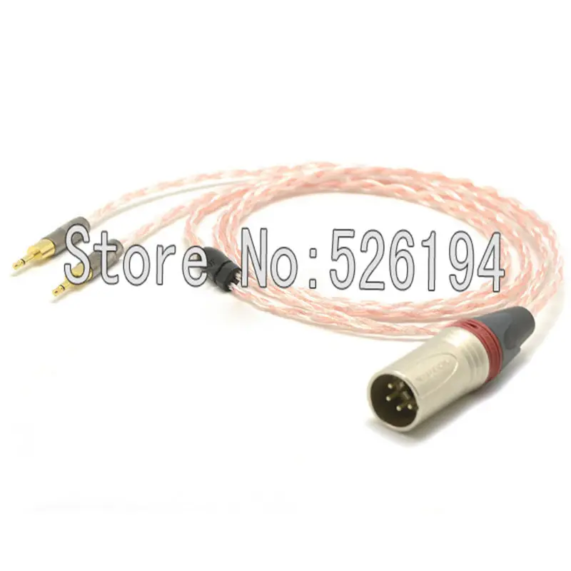 

Free shipping 4-Pin balanced DIY Hi-end HIFI 5N OFC copper Headphone Upgrade Cable for HD700 Headphone Cable