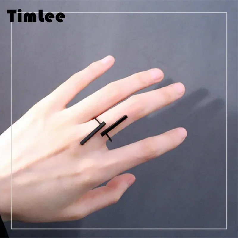 Timlee R001 Free shipping New Creative Simple Geometry Opening Finger Rings,Personality Jewelry Wholesale