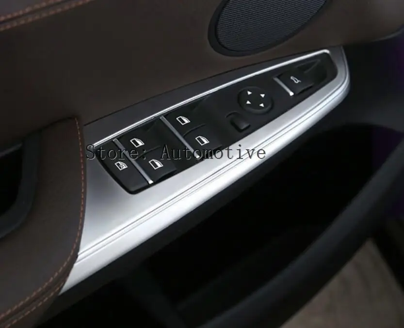 

For BMW X4 F26 ABS Inner Door Window Switch Button Cover Trim 2014 2015 4pcs