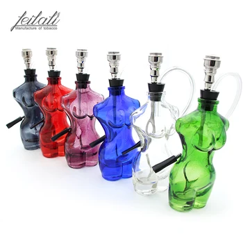 

New creative glass hookah bottle, 160mm high personality fashion model hookah bottle, multi-color choice, free delivery