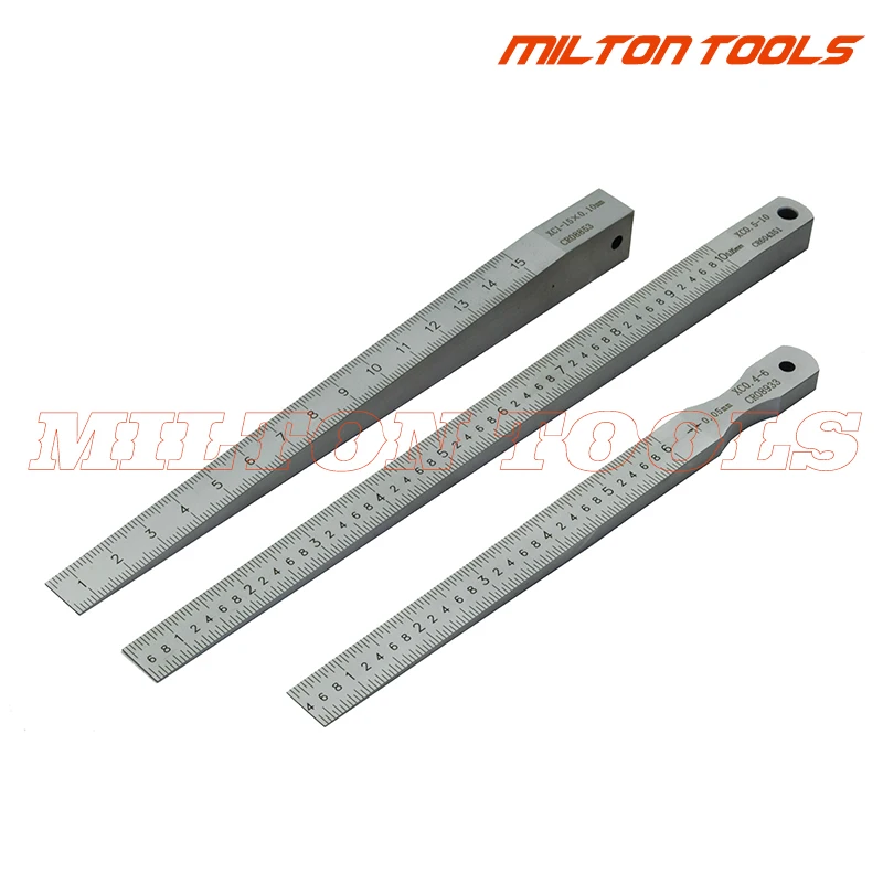 

Taper Gauge 1-15mm 0.5-10mm 0.4-6mm 0.2-4mm Taper Welding Gauge gap gage wedge gage gap feeler gauge insert wedge gauge