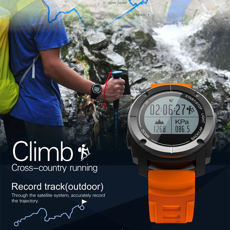 Gps Смарт часы для мужчин спортивный браслет S928 Smartwatch монитор сердечного ритма
