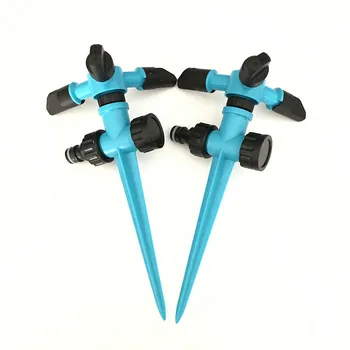 

5pcs -pack Garden Supplies Three-arm Rotating Spray Nozzle 360 Degree Rotary Adjustable Sprinkler Spray Lawn Nozzle