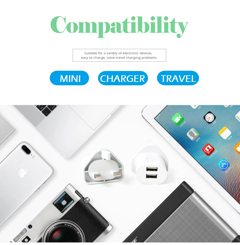 Three-Legged British Standard Conversion Plug Dual USB Mobile Phone Charging Head Hong Kong Macau UK Dubai Abroad Travel Socket (12)